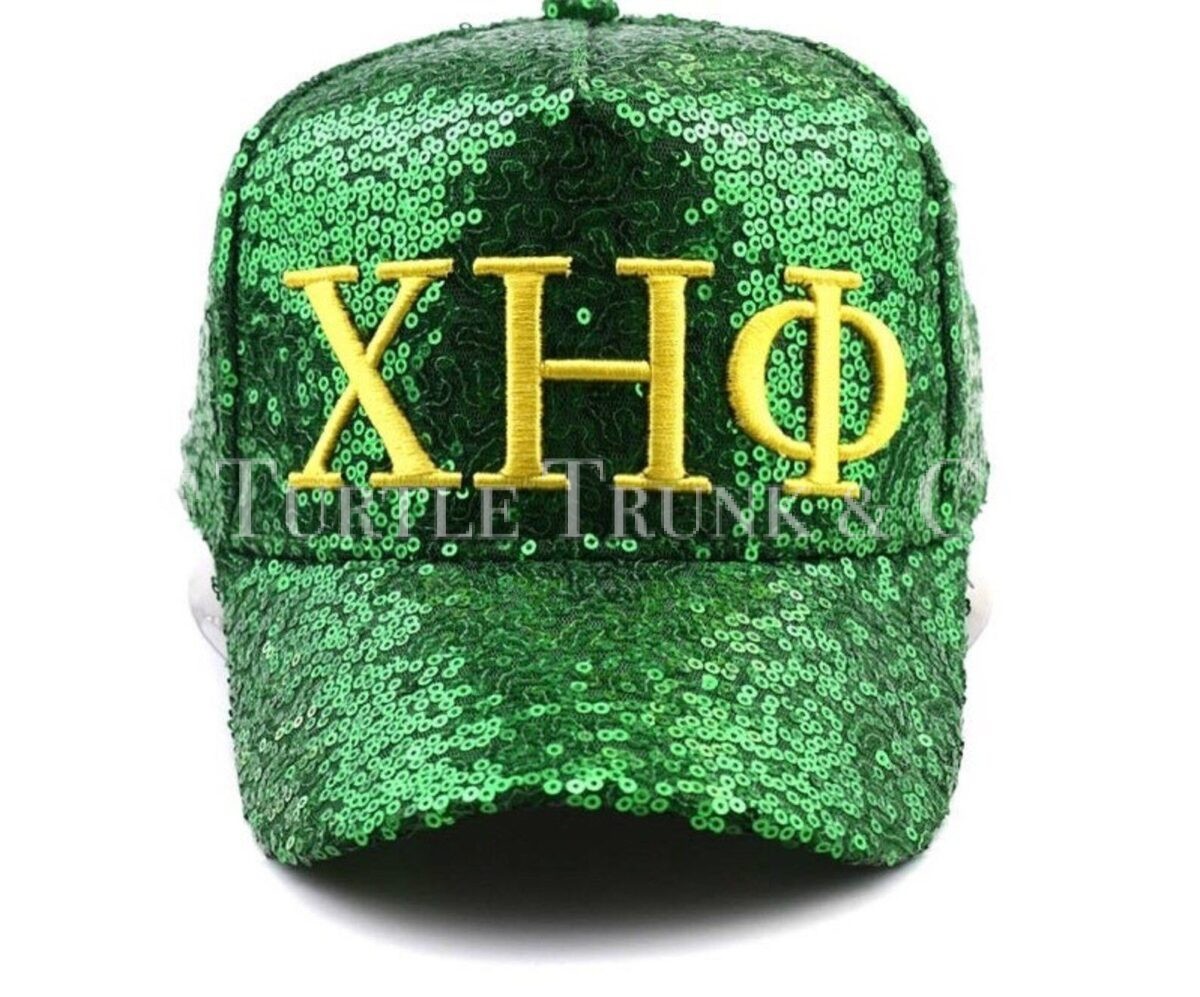 Chi Eta Phi sequins cap