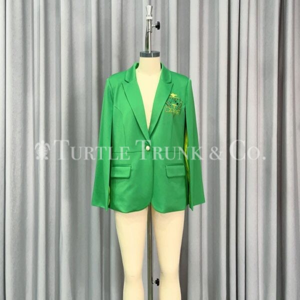 Chi Eta Phi Green Cape blazer