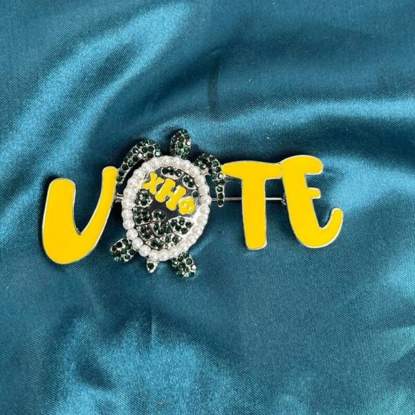 Chi Eta Phi VOTE brooch